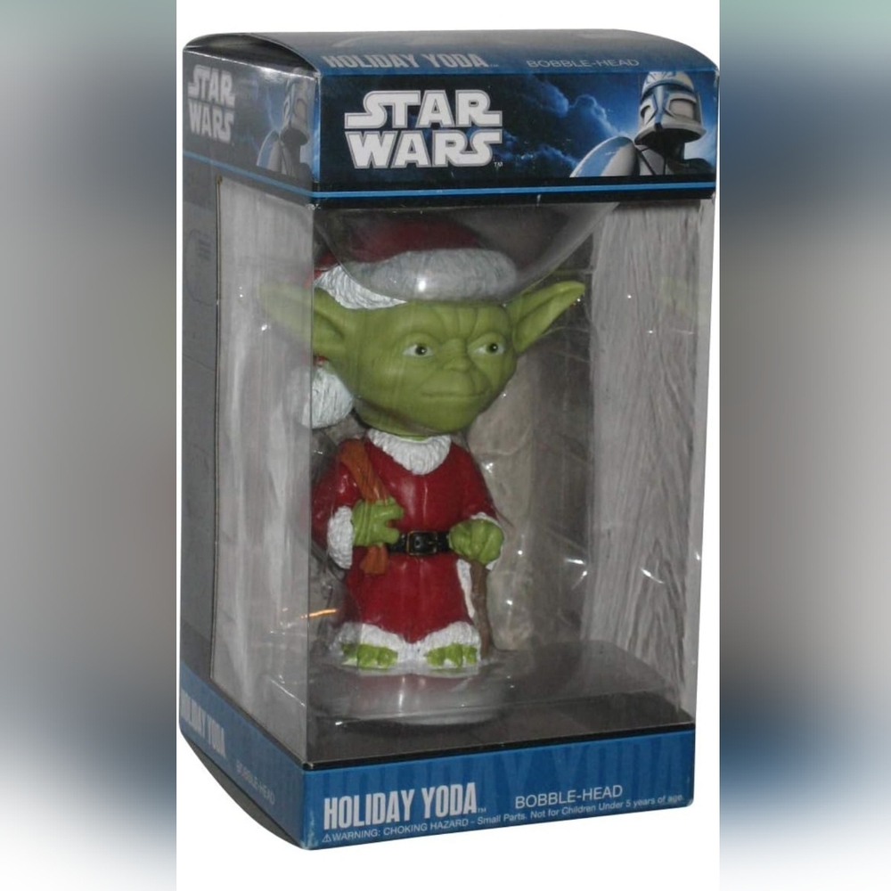 Star Wars Holiday YODA Mini WOBBLER BOBBLEHEAD